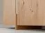 TV-Unterschrank | Farbe: Eiche Natur | 4 Türen | Massivholz | Eichenholz geölt | Travertin Stein | 180 x 46 x 56 cm | 6 Fächer | Schlicht