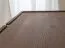 TV-Unterschrank | Farbe: Tabacco | 4 Türen | Massivholz | Eichenholz geölt | Travertin Stein | 180 x 46 x 56 cm | 6 Fächer | Schlicht