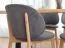 Polsterstuhl mit Cord Stoff Doustre 03, Farbe: Grau, aus massiven Buchenholz, Maße: 79 x 51 x 46 cm, bequeme gepolstert, schlichtes und elegantes Design