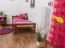 Kinderbett / Jugendbett "Easy Premium Line" K1/2n, Buche Vollholz massiv kirschrot lackiert - Liegefläche: 90 x 200 cm