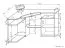 Schreibtisch Banjaran 12, Farbe: Erle - Abmessungen: 76 x 124 x 86 cm (H x B x T)