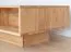 Wohnzimmer Komplett - Set A Sienne, 4-teilig, Massivholz Wildeiche, push-to-open, gebürstet und geölt, inklusive LED-Beleuchtung