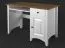 Schreibtisch Kiefer Vollholz massiv weiß / braun Lagopus 40 - Abmessungen: 75 x 110 x 60 cm (H x B x T)
