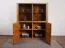 Vitrine Jussara 02, Farbe: Natur, Eiche teilmassiv - 150 x 124 x 42 cm (H x B x T)