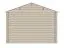 Gartenhaus Wiesentraum 05, Naturbelassen, 44 mm Blockbohlenhaus, Grundfläche 9 m², Satteldach, mit 1 Doppeltür und 1 Einzelfenster