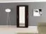 120 cm breiter Kleiderschrank mit 5 Fächern und 2 Türen | Farbe: Schwarz Abbildung