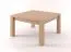 Beistelltisch Couchtisch Eiche massiv Natur 50x75x75 cm Abbildung