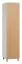 Drehtürenschrank / Kleiderschrank Arbolita 38, Farbe: Weiß / Eiche - Abmessungen: 195 x 47 x 57 cm (H x B x T)