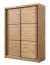 Kleiderschrank / Schiebetürenschrank mit sechs Fächer Panevo 02, Farbe: Eiche Artisan, eine Kleiderstange, Maße: 215,5 x 166 x 60 cm, stilvoll