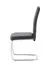 Eleganter Schwingstuhl Kigora 03, Farbe: Schwarz, Maße: 99 x 41,5 x 58 cm, einfaches und modernes Design, mit Mikrofaserstoff gepolstert