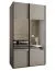 Kleiderschrank / Schiebetürenschrank | 2 Kleiderstangen | 245,5 x 140 x 64 cm | Soft-Close | Spiegel | Soft-Close | 6 Fächer | Farbe: Kaschmir