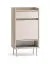 Garderobe Komplett Set | Farbe: Eiche Cremona / Kaschmir | Soft-Close | inkl. Samtpolster | Kommode | Spiegel | Schuhschrank | Garderobe mit acht Haken
