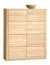 Kommode / Sideboard Jussara 01, Farbe: Hellbraun, Eiche teilmassiv – 150 x 124 x 42 cm (H x B x T)