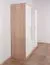 Drehtürenschrank / Kleiderschrank Hannut 12, Farbe: Weiß / Eiche - Abmessungen: 190 x 150 x 56 cm (H x B x T)