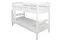 Etagenbett für Erwachsene "Easy Premium Line" K18/n, Kopfteil mit Löchern, Buche Vollholz massiv Weiß - 90 x 200 cm, (L x B) teilbar
