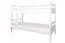 Etagenbett für Erwachsene "Easy Premium Line" K20/n, Kopf- und Fußteil gerade, Buche Vollholz massiv Weiß - 90 x 200 cm (B X L), teilbar