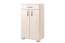 Kommode Camprodon 03, Farbe: Eiche Weiß - 95 x 50 x 37 cm (H x B x T)