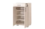 Kommode Camprodon 03, Farbe: Eiche Weiß - 95 x 50 x 37 cm (H x B x T)