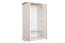 Drehtürenschrank / Kleiderschrank Badile 06, Farbe: Kiefer Weiß / Braun - 187 x 97 x 49 cm (H x B x T)