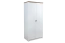 Drehtürenschrank / Kleiderschrank Segnas 07, Farbe: Kiefer Weiß / Eiche Braun - 198 x 90 x 53 cm (H x B x T)