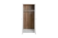 Drehtürenschrank / Kleiderschrank Segnas 07, Farbe: Kiefer Weiß / Eiche Braun - 198 x 90 x 53 cm (H x B x T)