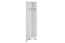 Kinderzimmer - Drehtürenschrank / Kleiderschrank Benjamin 10, Farbe: Weiß - Abmessungen: 198 x 44 x 56 cm (H x B x T)