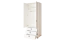Kinderzimmer - Drehtürenschrank / Kleiderschrank Benjamin 18, Farbe: Weiß - Abmessungen: 236 x 84 x 56 cm (H x B x T)