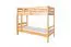 Etagenbett / Stockbett 90 x 200 cm "Easy Premium Line" K17/n, Höhe 174 cm, Buche Massivholz Natur lackiert, teilbar, großer Abstand zwischen den Betten