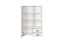 Kommode 26, Farbe: Weiß - Abmessungen: 134 x 86 x 37 cm (H x B x T)