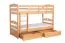 Etagenbett für Erwachsene "Easy Premium Line" K19/n inkl. 2 Schubladen und 2 Abdeckblenden, Kopf- und Fußteil mit Löchern, Buche Vollholz massiv Natur - 90 x 200 cm (B x L), teilbar