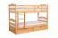 Etagenbett / Stockbett "Easy Premium Line" K19/n inkl. 2 Schubladen und 2 Abdeckblenden, Kopf- und Fußteil mit Löchern, Buche Vollholz massiv Natur - 90 x 200 cm (B x L), teilbar