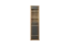 Vitrine Faleula 02, Farbe: Eiche / Grau - 196 x 50 x 43 cm (H x B x T)