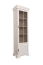 Vitrine Sentis 17, Farbe: Kiefer weiß - Abmessungen: 192 x 58 x 40 cm (H x B x T)